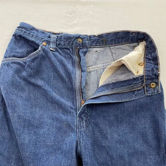 VTG Wrangler Blue Bell Sanforized Straight Jeans size 12 USA Measures 25 x 27 - Picture 12 of 15